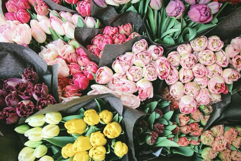 Bouquet de tulipes multicolores - Dal'Fleurs